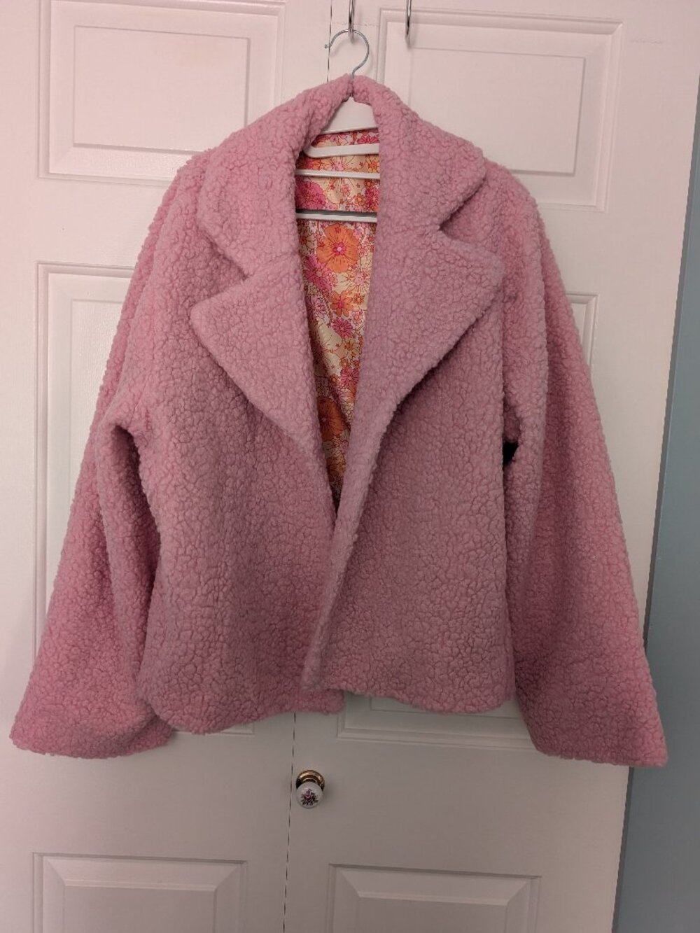 Black Milk fluffy pink coat